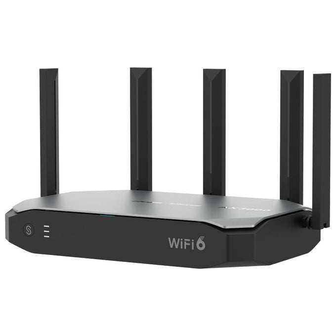 Ruijie Networks RG-EG105GW-X Router Wireless Gigabit Ethernet Dual-band Wi-Fi 6 AX3000 5 porte LAN RJ45 2.4 GHz 5 GHz USB colore Nero Grigio