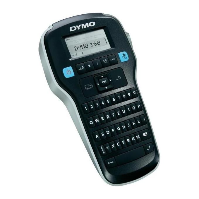 Dymo S0946310 LabelManager 160 Etichettatrice Portatile Tastiera QWERTY Display LCD Nastri D1 6 9 12 mm 228 Simboli colore Nero