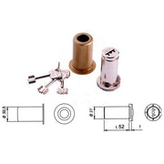 Iseo 990012 Cilindro a Pompa 60 mm 3 Chiavi Spina Antitrapano Cannotto Antistrappo Serie 901 903 910 911 915
