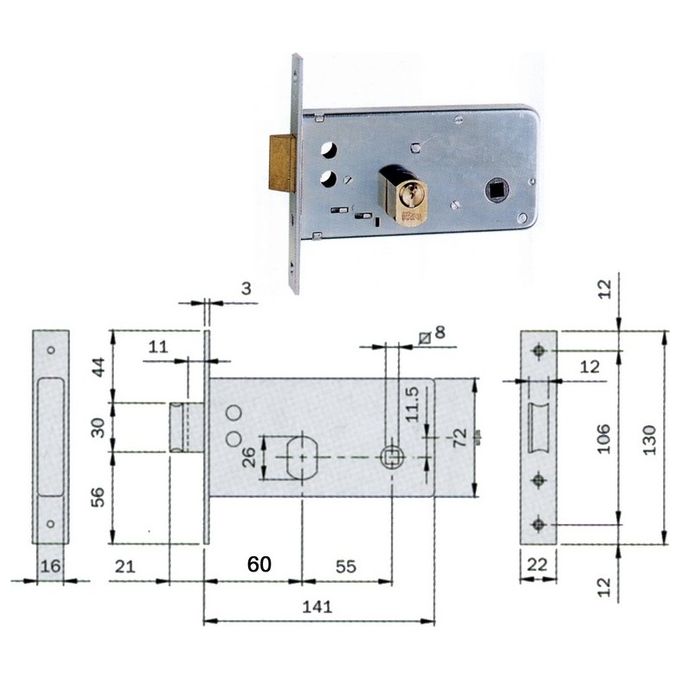 Iseo 725600 Serr Fascia Fr 22 C-cil E60