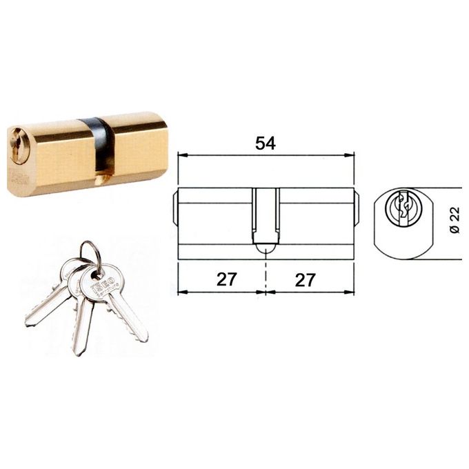 Iseo 8400 Cil Sfaccet D22 Mm 54 27x27