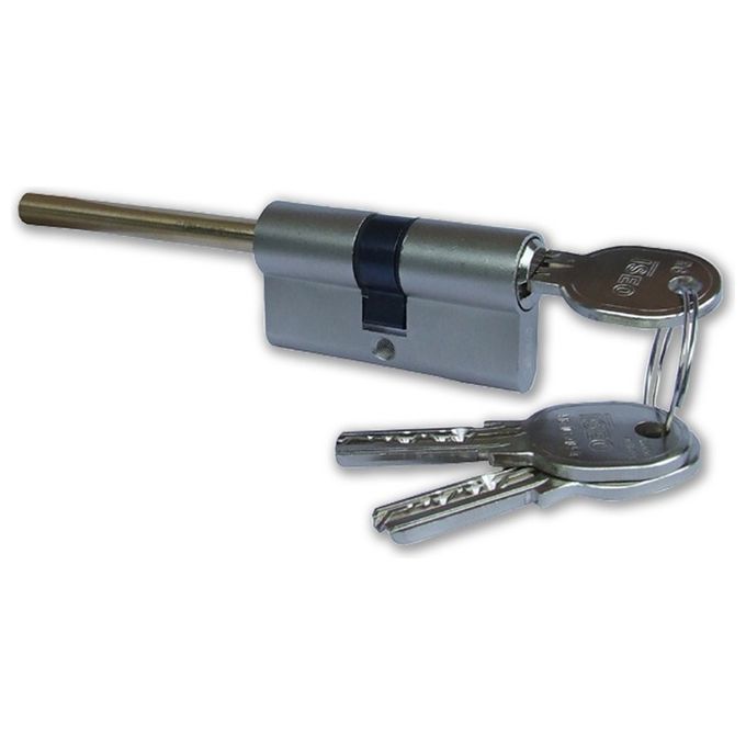Iseo 8869R6 ISR6 Cilindro di Sicurezza Predisposto Pomolo Ottone 30x30 mm colore Nichelato Opaco