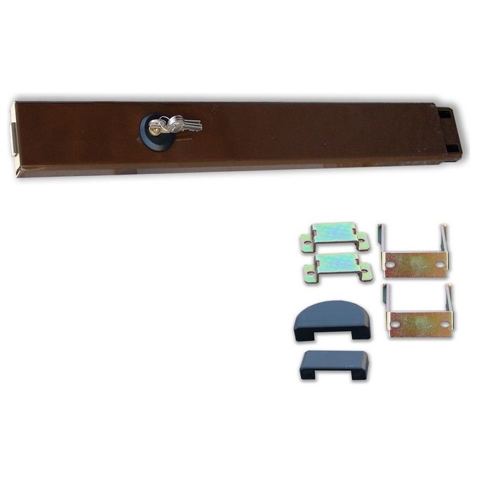 Viro 4006 Spranga di Sicurezza Regolabile 73-98 cm Antiaggressione Cilindro 7 Pistoncini colore Marrone
