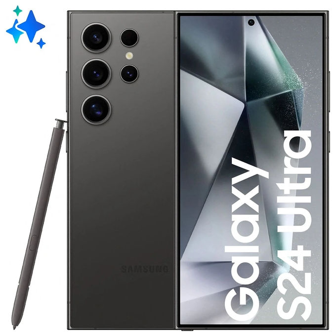 Samsung SM-S928BZKGEEE Galaxy S24 Ultra Enterprise Edition Smartphone 6.8'' 12 GB 256 GB 5G Titanio Black colore Titanio