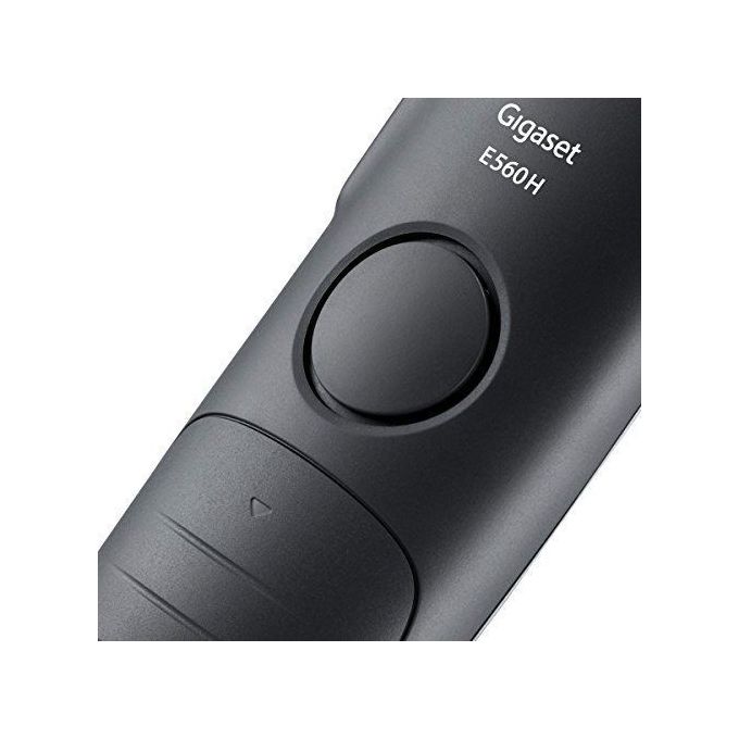 Gigaset S30852-H2728-B101 E560A Telefono cordless analogico DECT con segreteria vivavoce identificatore di chiamata e tasto SOS colore Platino