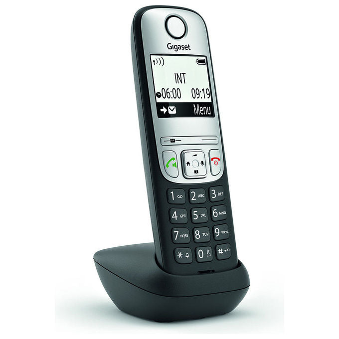 Gigaset A690HX Telefono Analogico DECT con Identificazione Chiamante e Vivavoce Memoria 150 Contatti Schermo 2 pollici Risoluzione 96 x 64 pixel Tempo in Standby 180 ore colore Nero