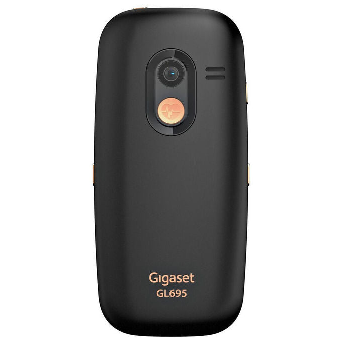 Gigaset S30853-H1234-R101 GL695 Telefono per Anziani 4G LTE Tasti Grandi Display 2.31'' Batteria 1400 mAh colore Nero