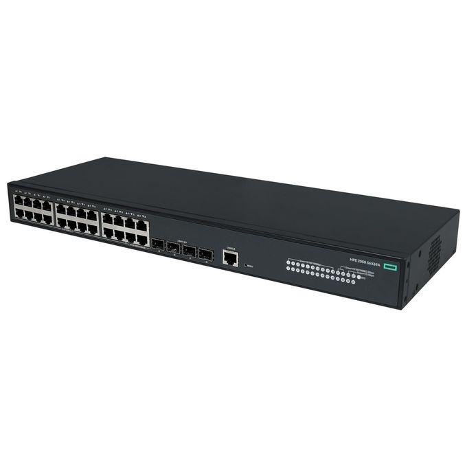 HPE S6X69A Networking CW 2050 Switch 20 porte 10-100-1000BASE-T 4 porte Smart Rate 1-2.5GbE 4 porte SFP 1G-2.5G colore Nero
