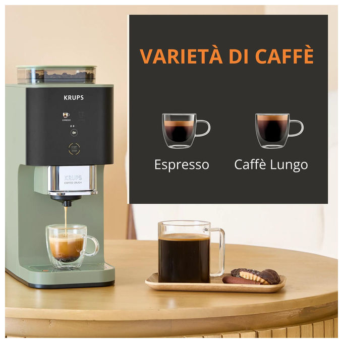 Krups SA401LE0 Coffee Crush Macchina da Caffe' Automatica 1,8 L 15 bar 1370 W colore Verde