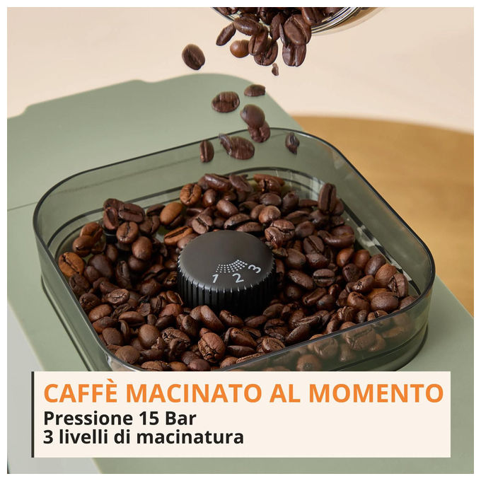 Krups SA401LE0 Coffee Crush Macchina da Caffe' Automatica 1,8 L 15 bar 1370 W colore Verde