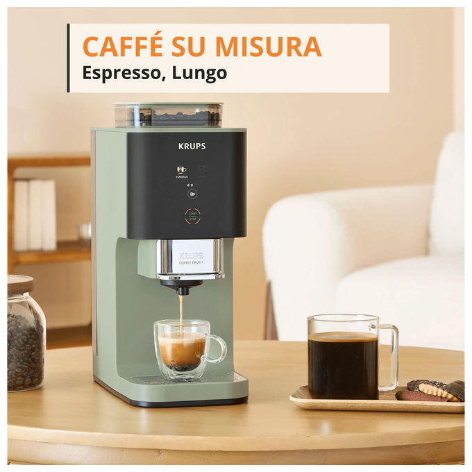 Krups SA401LE0 Coffee Crush Macchina da Caffe' Automatica 1,8 L 15 bar 1370 W colore Verde