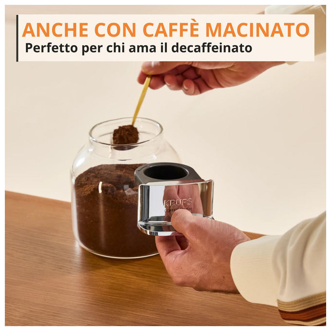 Krups SA401LE0 Coffee Crush Macchina da Caffe' Automatica 1,8 L 15 bar 1370 W colore Verde