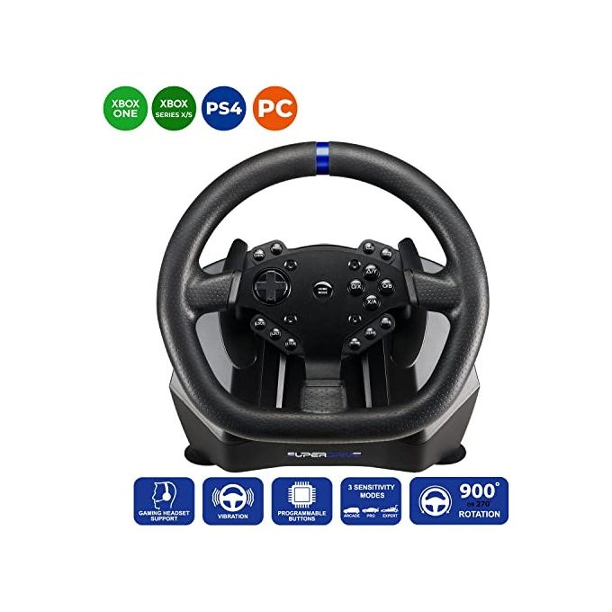 Subsonic SA5640-NG Superdrive SV950 Volante da Corsa Xbox Series X-S Xbox One PS4 PC 270° 900° colore Nero