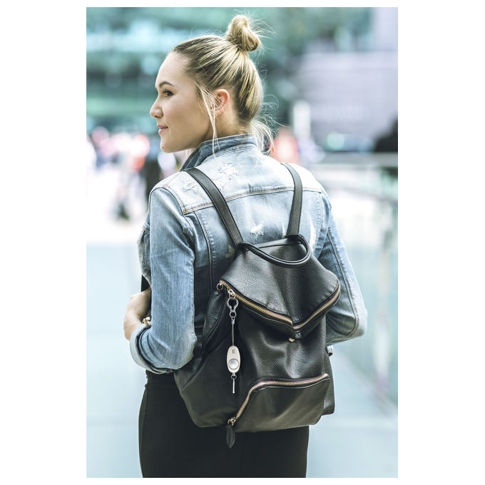 Cellularline allarme personale portatile SOS Beepy, sirena 100 dB, pin estraibile, anello portachiavi, batterie incluse, bianco