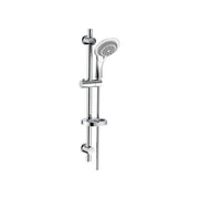 IDRO BRIC SAPSAL0155CR Menelao Set saliscendi in metallo cromato con doccia 5 getti anticalcare supporti regolabili e portasapone colore Cromo