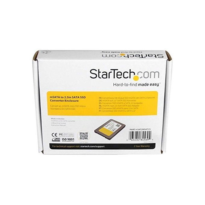 StarTech Box esterno adattatore da SATA a Mini SATA 2,5 SSD