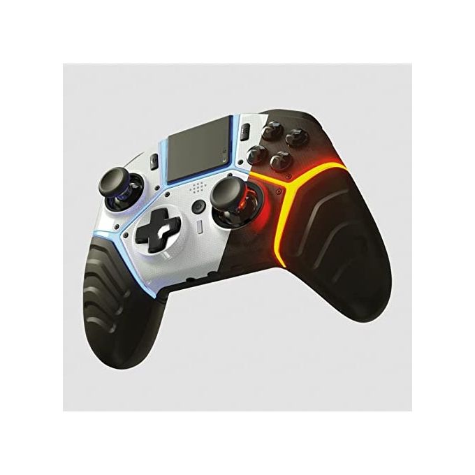 Gioteck SC3PS4-21-MU SC3 Controller Wireless per PS4 e PC con Vibrazione e Pulsanti Posteriori Programmabili colore Bianco