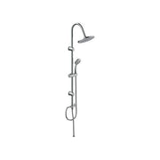 IDRO BRIC SCACOL0163CR Mali Colonna doccia in metallo cromato con soffione 20 cm 1 getto anticalcare doccetta 3 getti regolabili deviatore 2 vie in ottone asta 22 mm flessibile 1500 mm colore Cromo