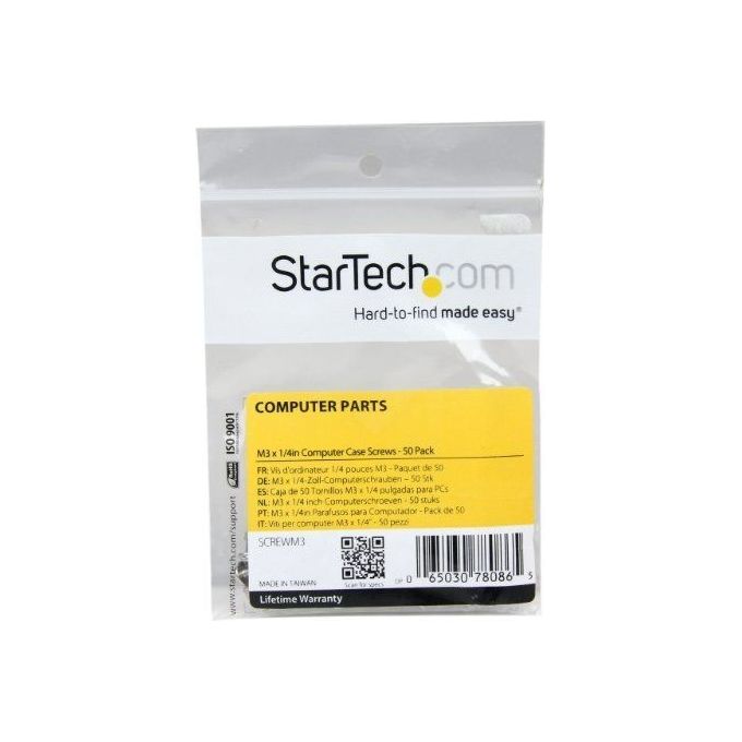 StarTech Viti di fissaggio per PC, di ricambio M3 x 6,3 mm separatore lungo - 50 pz.