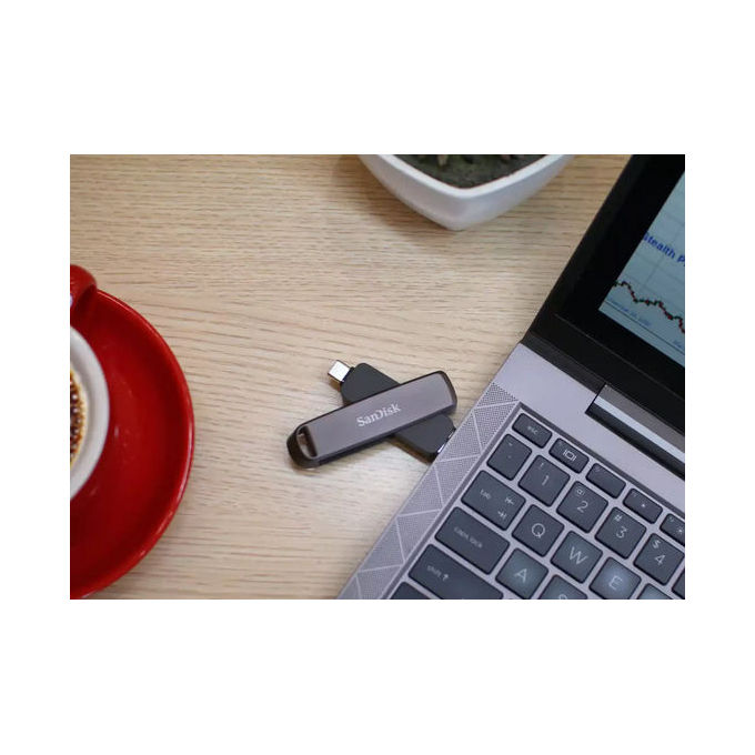 SanDisk SDDDE1-512G-G46 Unita' Flash USB 512 GB USB Type-C USB Type-A 3.2 Gen 2 Velocita' Lettura 1000 MB-s Scrittura 900 MB-s colore Nero