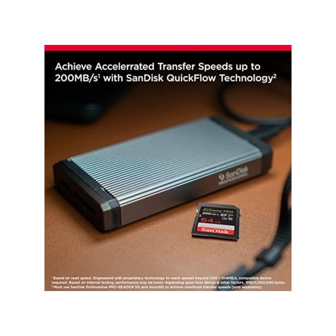 SanDisk SDSDXXU-064G-GN4IN Extreme PRO SD Card SDXC 64GB 200MB-s UHS-I U3 V30 Classe 10 colore Nero