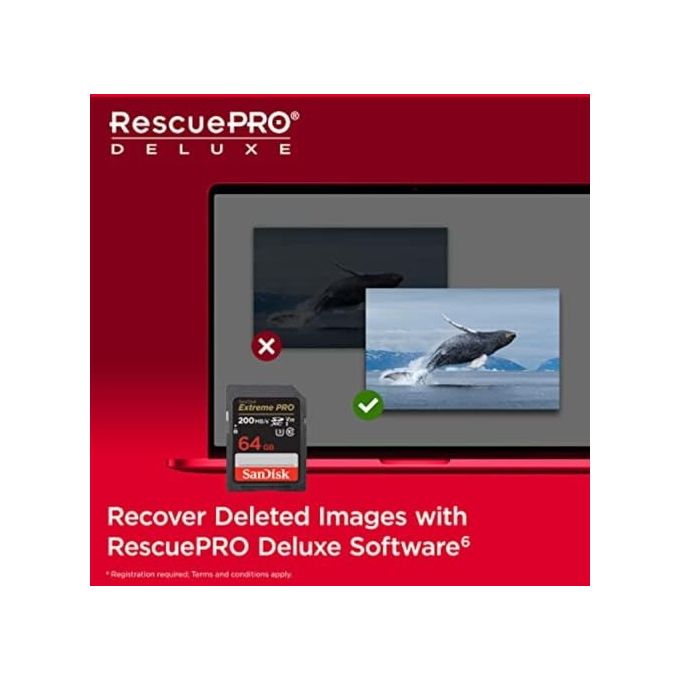 SanDisk SDSDXXU-064G-GN4IN Extreme PRO SD Card SDXC 64GB 200MB-s UHS-I U3 V30 Classe 10 colore Nero