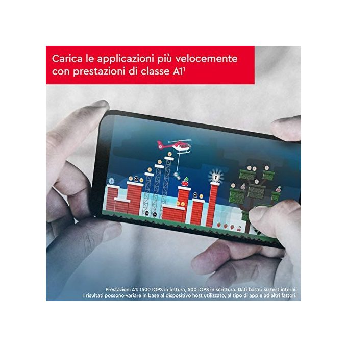 Sandisk, Scheda MicroSDHC, 32 GB, 120 MB-s, Classe 10, con adattatore SD