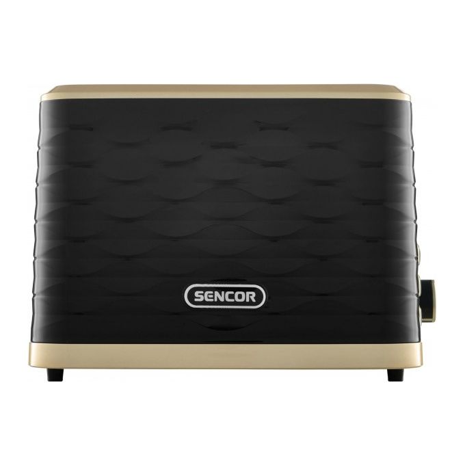 Sencor STS 7501BK Tostapane 2 Fessure 930 W 7 Livelli Doratura Colore Nero Oro