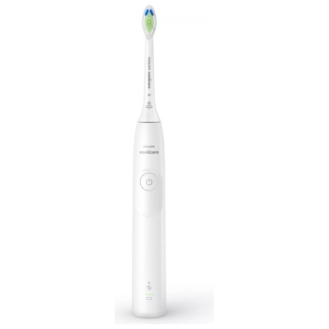 Philips spazzolino elettrico sonico ricaricabile Serie 5300, HX7108-01, tecnologia Sonicare, timer 2 min, sensore di pressione, bianco