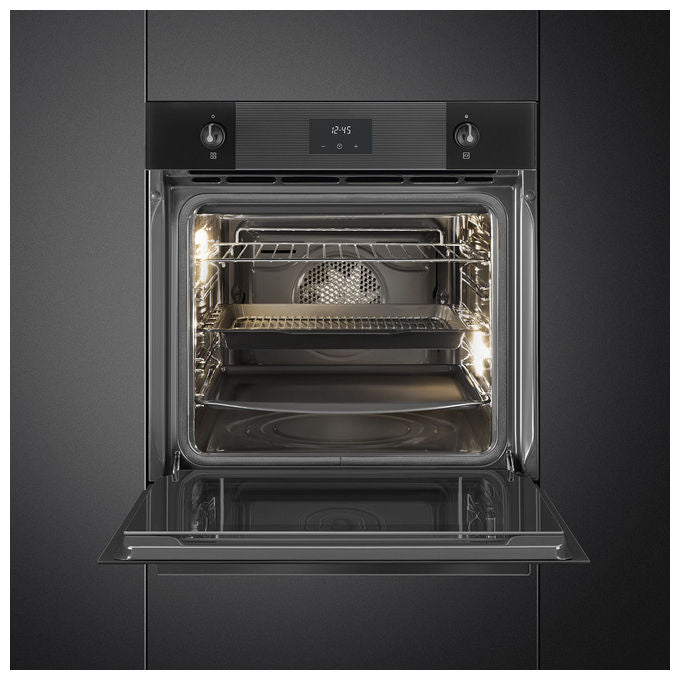 Smeg SFP6101TB3 Linea Forno da incasso Elettrico Termoventilato 70 L Classe A+ Pirolitico 10 funzioni colore Nero