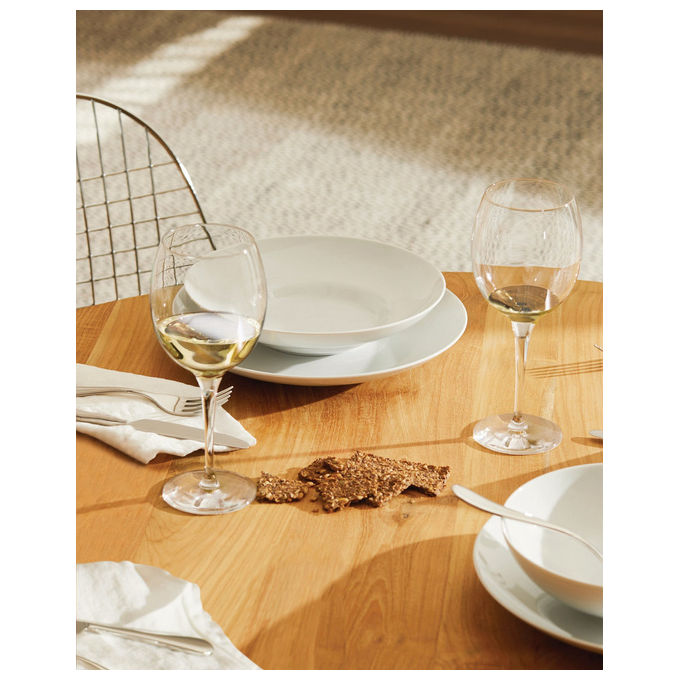Alessi calici da vino Bianco Mami XL, set 4 pezzi, cristallo, 450 ml, design Stefano Giovannoni