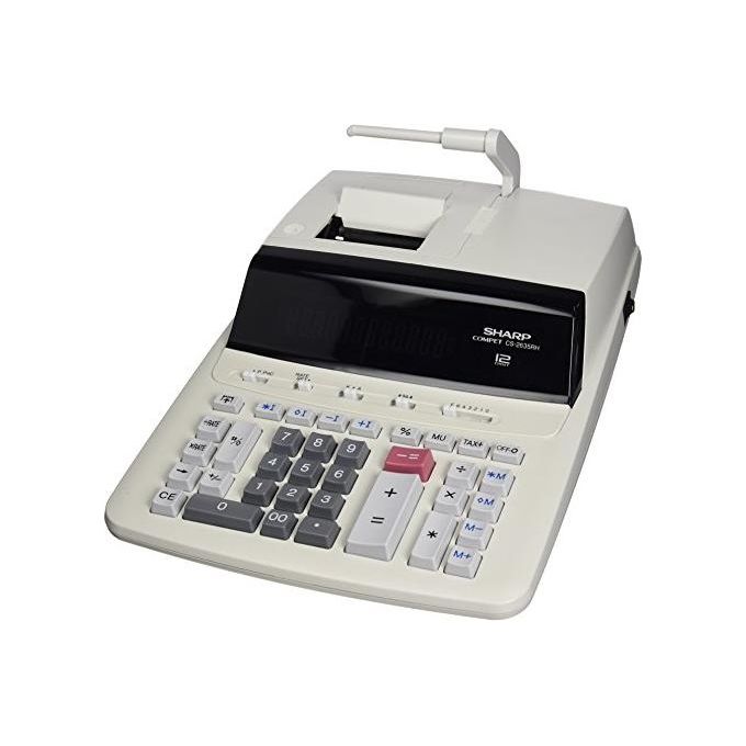 Sharp CS2635RH Calcolatrice con stampa 12 cifre stampa 4,3 linee-sec colore Nero Argento