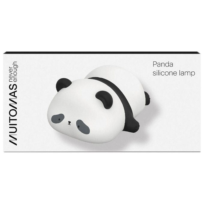 Muitomas Lampada da Tavolo Panda Silicone Bianca USB-C