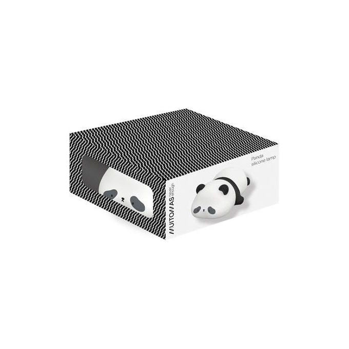 Muitomas Lampada da Tavolo Panda Silicone Bianca USB-C