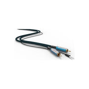 Norstone NORSKYRCA150 Skye Cavo Audio RCA maschio maschio 1.5 m conduttore Rame OFC connettori placcati oro 24k colore Nero e Blu
