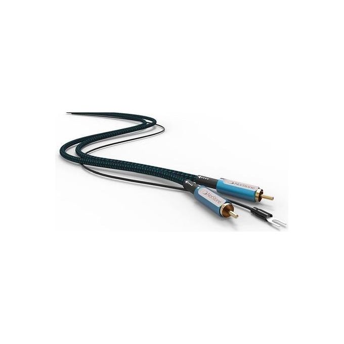 Norstone NORSKYRCA150 Skye Cavo Audio RCA maschio maschio 1.5 m conduttore Rame OFC connettori placcati oro 24k colore Nero e Blu