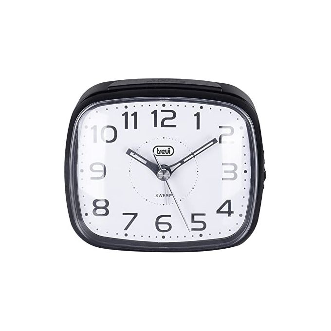 Trevi SL 3054 Orologio al Quarzo con Sveglia Grande Quadrante Tasto Snooze-Light Movimento Silenzioso SWEEP Nero