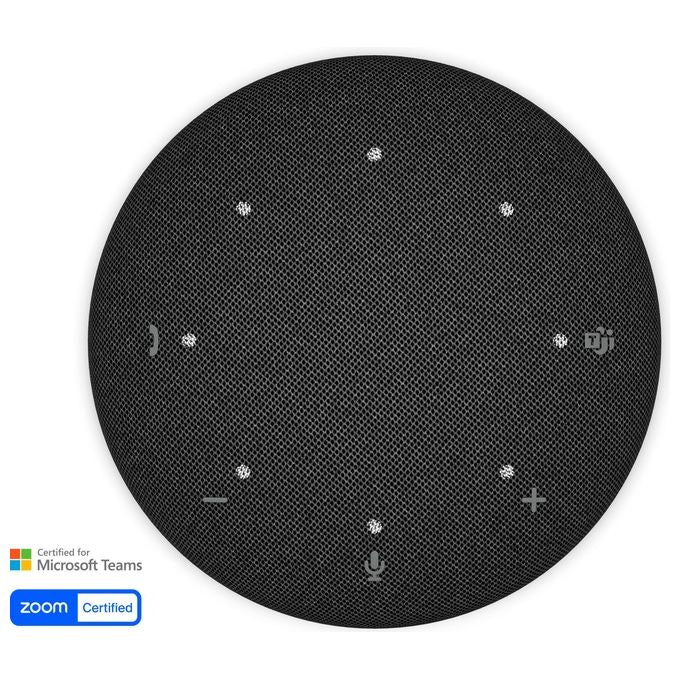 Dell vivavoce wireless SL525, cancellazione rumore AI, 4 microfoni, Bluetooth 5.3, USB-C, batteria 12h, IP64, certificato Teams e Zoom