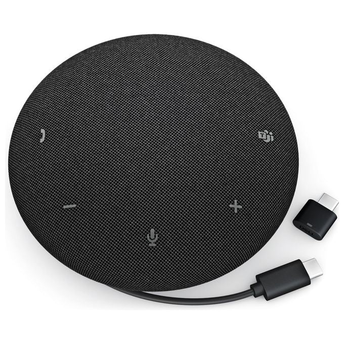 Dell vivavoce wireless SL525, cancellazione rumore AI, 4 microfoni, Bluetooth 5.3, USB-C, batteria 12h, IP64, certificato Teams e Zoom
