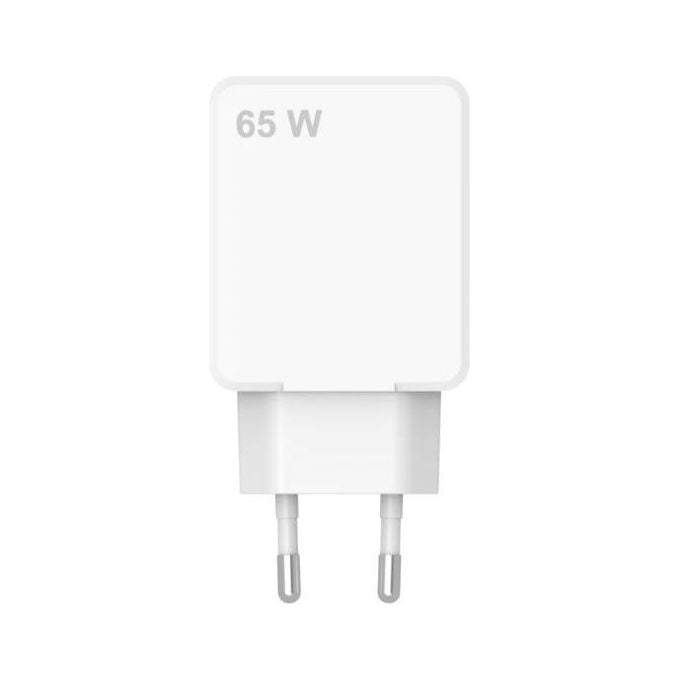 Celly Caricabatterie GaN Slim 65W 2xUSB-C Bianco