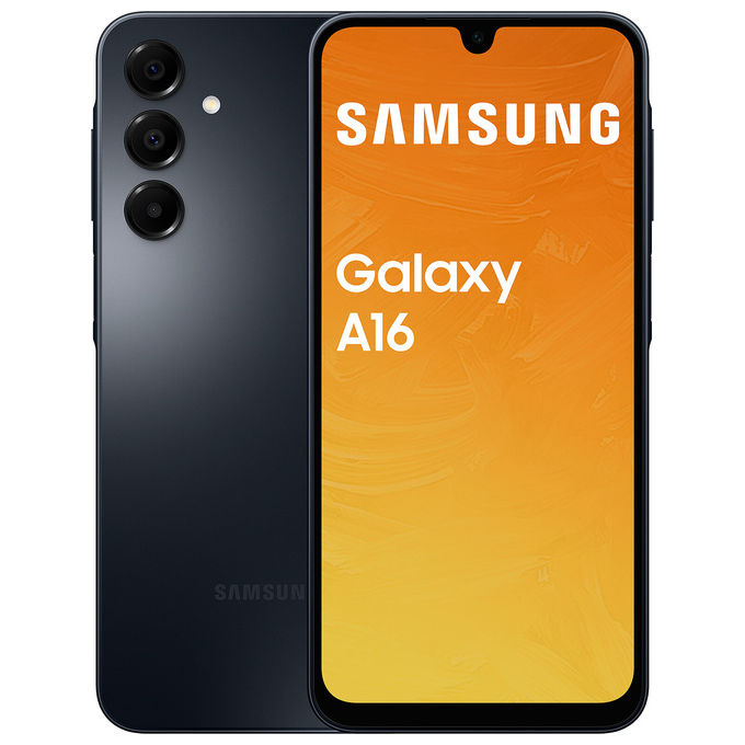 Samsung SM-A165F-DS Galaxy A16 Smartphone Dual SIM 4G 6.7'' Super AMOLED 4GB 128GB 50MP 5000mAh Android 14 colore Blue Black