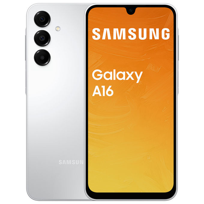 Samsung SM-A165F Galaxy A16 Smartphone 4G 6.7'' Super AMOLED 4GB 128GB Dual Sim NFC IP54 colore Light Gray