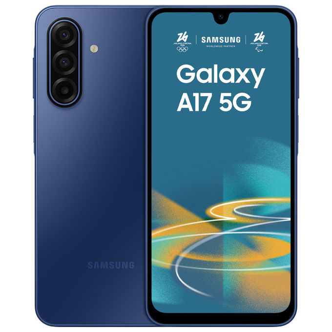 Samsung SM-A176B Galaxy A17 5G Smartphone 128GB 4GB RAM Dual SIM Display 6.7'' Super AMOLED 5000 mAh colore Blu