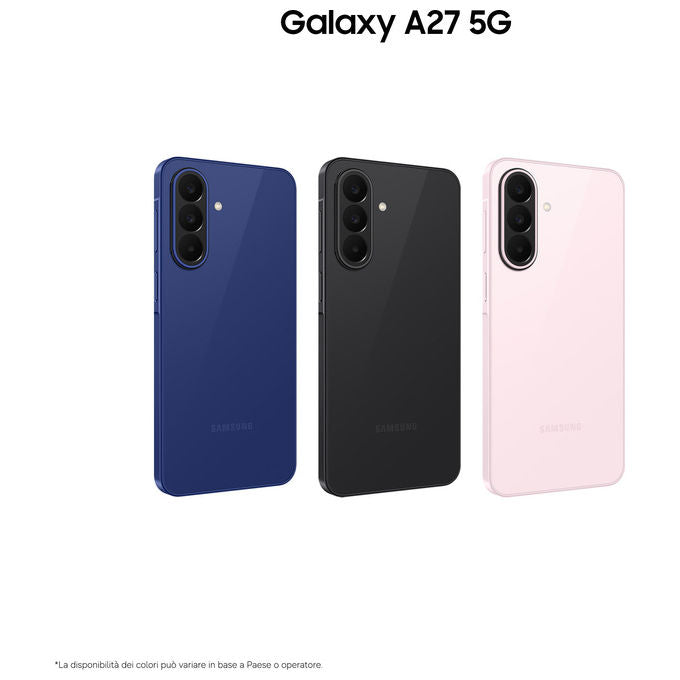 Samsung SM-A276BZKCEUE Galaxy A27 Smartphone 5G 6.7'' 8GB 256GB 50MP 5000mAh Android 16 colore Nero