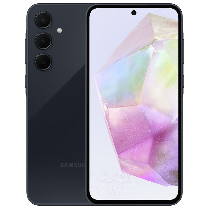 Samsung Galaxy A35 5G, smartphone, 6 GB RAM, 128 GB, display 6.6 Super AMOLED 120 Hz, IP67, blu marino, Enterprise Edition TIM