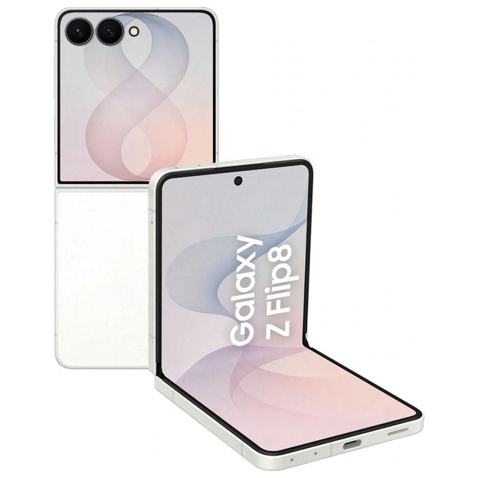 Samsung SM-F776BZWHEUE Galaxy Z Flip8 Smartphone 5G 12GB RAM 512GB Storage 6.9'' 50MP Fotocamera Batteria 4300 mAh colore Crema
