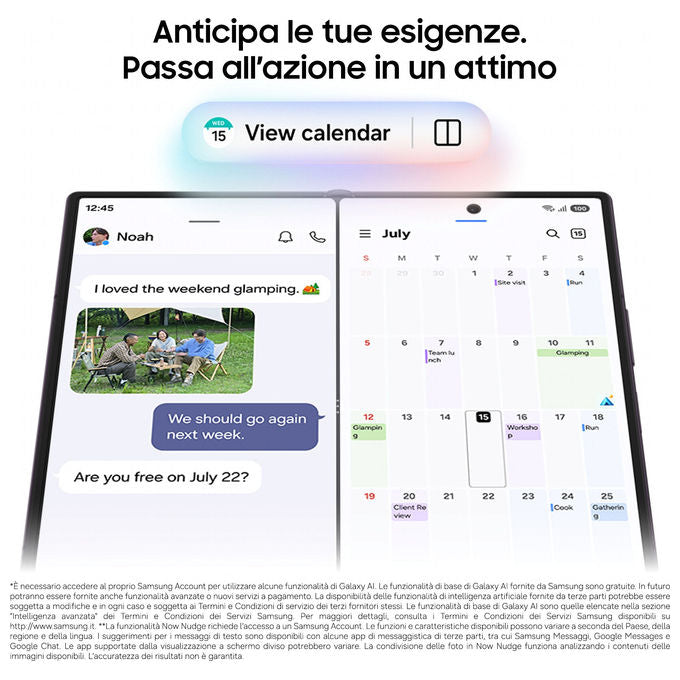 Samsung SM-F976BZKBEUE Galaxy Z Fold8 Ultra Smartphone 256GB RAM 12GB Batteria 5000 mAh Fotocamera 200 MP colore Grafite