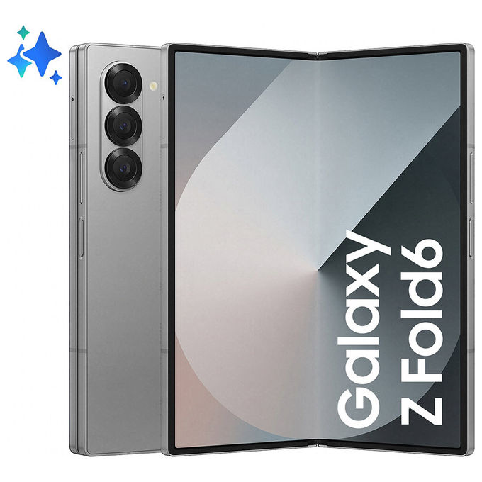 Samsung SM-F956BZSCEUE Galaxy Z Fold6 Smartphone 5G 512GB RAM 12GB Display 7.6'' Dynamic AMOLED 2X Snapdragon 8 Gen 3 Dual SIM colore Silver Shadow