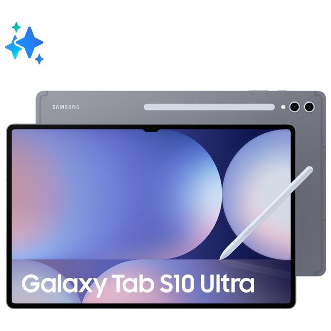 Samsung SM-X920NZAREUE Galaxy Tab S10 Ultra Tablet AI Display 14'' Dynamic AMOLED 2X Wi-Fi RAM 12GB 256GB Batteria 11200 mAh Android 14 IP68 colore Grigio