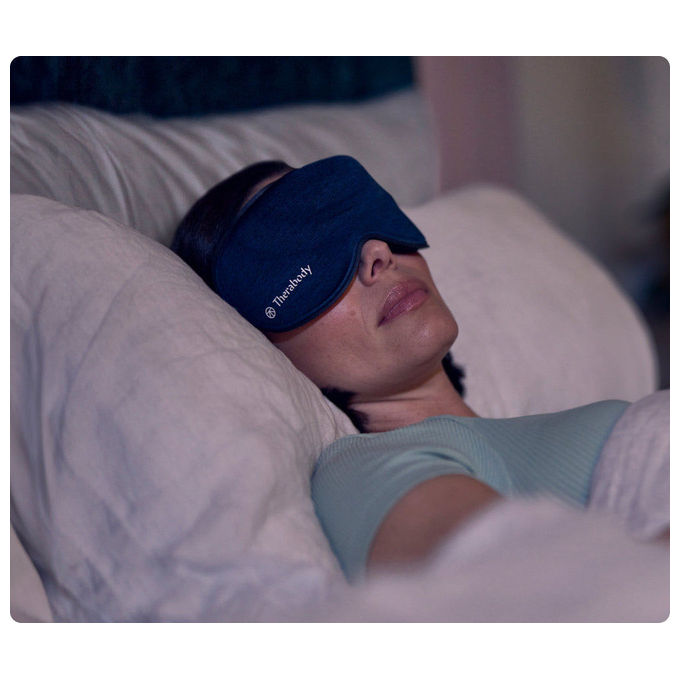 Therabody WTH85208II SleepMask Maschera per il Sonno con Massaggio Oculare 3 Modalita' di Relax Batteria 240 min USB-C Ricaricabile colore Nero